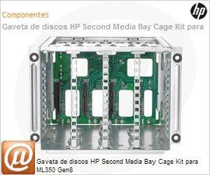 661618-B21 - Gaveta de discos HP Second Media Bay Cage Kit para ML350 Gen8