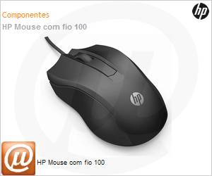 6VY96AA - HP Mouse com fio 100