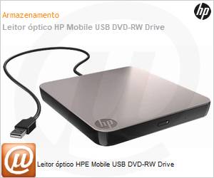 701498-B21 - Leitor óptico HPE Mobile USB DVD-RW Drive
