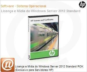 701595-201 - Licena e Mdia do Windows Server 2012 Standard ROK (Exclusivo para Servidores HP)