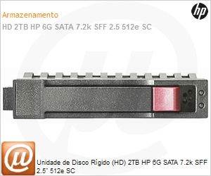 765455-B21 - Unidade de Disco Rgido (HD) 2TB HPE SATA 7.2K SFF SC 512e DS HDD