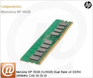 835955-B21 - Memria HP 16GB (1x16GB) Dual Rank x8 DDR4 2666MHz CAS-19-19-19