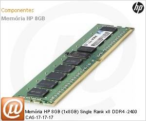 862974-B21 - Memria HP 8GB (1x8GB) Single Rank x8 DDR4 -2400 CAS-17-17-17