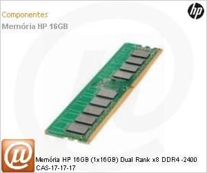 862976-B21 - Memria HP 16GB (1x16GB) Dual Rank x8 DDR4 -2400 CAS-17-17-17