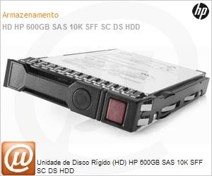 872477-B21 - Unidade de Disco Rgido (HD) HPE 600GB SAS 10K SFF SC DS HDD