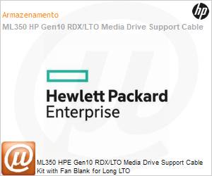 874570-B21 - ML350 HPE Gen10 RDX/LTO Media Drive Support Cable Kit with Fan Blank for Long LTO