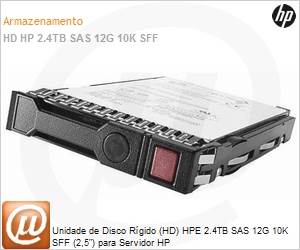 881457-B21 - Unidade de Disco Rgido (HD) HPE 2.4TB SAS 12G 10K SFF (2,5") para Servidor HP