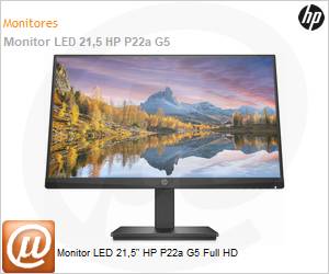 8D5J1AA - Monitor 21,5" LED HP P22a G5 Full HD VGA HDMI DisplayPort