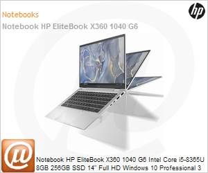 9DD78EC - Notebook HP EliteBook X360 1040 G6 Intel Core i5-8365U 8GB 256GB SSD 14" Full HD Windows 10 Pro 3 Anos Balco