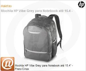 A1C39LA - Mochila HP Vibe Grey para Notebook at 15.4" - Preto/Cinza