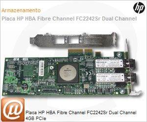 A8003A - Placa HP HBA Fibre Channel FC2242Sr Dual Channel 4GB PCIe