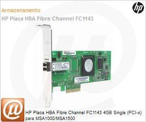 AB429A - HP Placa HBA Fibre Channel FC1143 4GB Single (PCI-x) para MSA1000/MSA1500