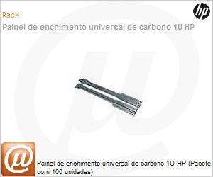AF071A - Painel de enchimento universal de carbono 1U HP (Pacote com 100 unidades)