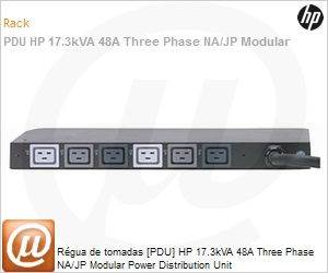 AF511A - Rgua de tomadas [PDU] HP 17.3kVA 48A Three Phase NA/JP Modular Power Distribution Unit