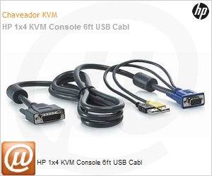 AF613A - HP 1x4 KVM Console 6ft USB Cabl