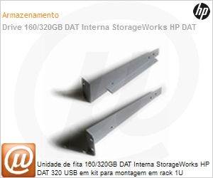 AP835B - Unidade de fita 160/320GB DAT Interna StorageWorks HP DAT 320 USB em kit para montagem em rack 1U