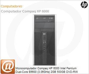 AT490AV - Desktop-PC Compaq HP 6000 Intel Pentium Dual-Core E6600 (3.06GHz) 2GB 500GB DVD-RW Windows 7 Professional