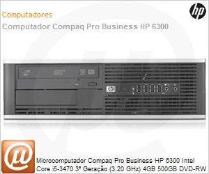 B2C83LT - Desktop-PC Compaq Pro Business HP 6300 Intel Core i5-3470 3 Gerao (3.20 GHz) 4GB 500GB DVD-RW Windows 7 Professional