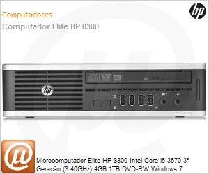 B2D21LT - Desktop-PC Elite HP 8300 Intel Core i5-3570 3 Gerao (3.40GHz) 4GB 1TB DVD-RW Windows 7 Professional 64 SFF VGA/DisplayPort