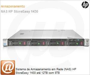 B7D89A - Sistema de Armazenamento em Rede (NAS) HP StoreEasy 1430 at 12TB com 8TB