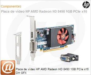 E1C64AA - Placa de vdeo HP AMD Radeon HD 8490 1GB PCIe x16 DH GFX