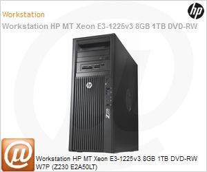 E2A50LT - Workstation HP MT Xeon E3-1225v3 8GB 1TB DVD-RW W7P (Z230 E2A50LT)