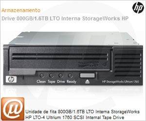 EH921A - Unidade de fita 800GB/1.6TB LTO Interna StorageWorks HP LTO-4 Ultrium 1760 SCSI Internal Tape Drive