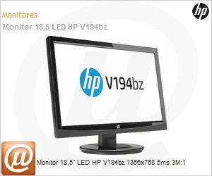 F0U55AA - Monitor 18,5" LED HP V194bz 1366x768 5ms 3M:1