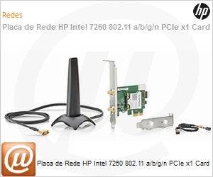 F2P07AA - Placa de Rede HP Intel 7260 802.11 a/b/g/n PCIe x1 Card