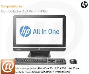 F4K83LT - Desktop-PC All-in-One Pro HP 4300 Intel Core i3-3240 4GB 500GB Windows 7 Professional