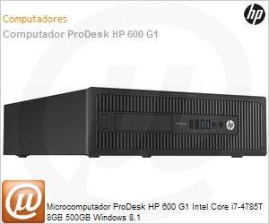 G6H33AV - Desktop-PC ProDesk HP 600 G1 Intel Core i7-4785T 8GB 500GB Windows 8.1