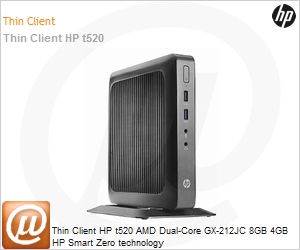 G9F02AA - Thin Client HP t520 AMD Dual-Core GX-212JC 8GB 4GB HP Smart Zero technology