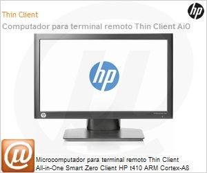 H2W20AA - Desktop-PC para terminal remoto Thin Client All-in-One Smart Zero Client HP t410 ARM Cortex-A8 (1.00GHz) 1GB 2GB Flash Smart Zero Core