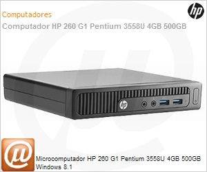 K6Q72LT - Desktop-PC HP 260 G1 Pentium 3558U 4GB 500GB Windows 8.1
