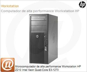 LK677LT - Desktop-PC de alta performance Workstation HP Z210 Intel Xeon Quad-Core E3-1270 (3.40GHz/1066MHz/8MB) 4GB 500GB DVD-RW Windows 7 Professional 64 Garantia 3 anos