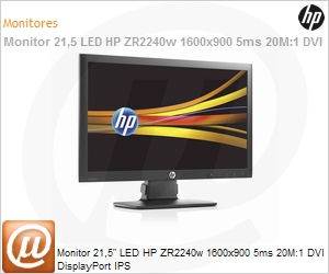 LM975A4 - Monitor 21,5" LED HP ZR2240w 1600x900 5ms 20M:1 DVI DisplayPort IPS 