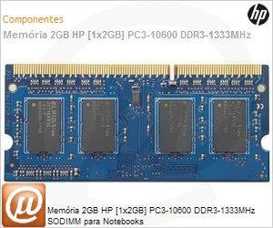 LY201LA - Memria 2GB HP [1x2GB] PC3-10600 DDR3-1333MHz SODIMM para Notebooks