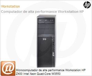 LZ024LT - Desktop-PC de alta performance Workstation HP Z400 Intel Xeon Quad-Core W3550 (3.06GHz/1066MHz/4MB) 8GB 500GB DVD-RW Windows 7 Professional 64
