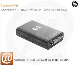 NL571AA - Adaptador HP USB Grfico 01 Sada DVI ou VGA