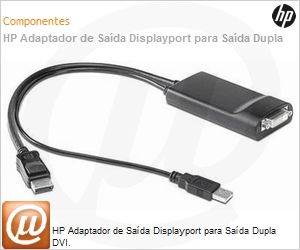 NR078AA - HP Adaptador de Sada Displayport para Sada Dupla DVI.