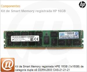P00922-B21 - Memria para Servidor 16GB HPE (1x16GB) de categoria dupla x8 DDR4-2933 CAS-21-21-21