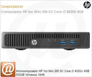 P0D03LT - Desktop-PC HP Mini 260 G1 Core i3 4030U 4GB 500GB Windows 10H6