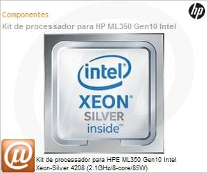 P10938-B21 - Processador HPE ISS Intel Xeon Silver 4208 ML350