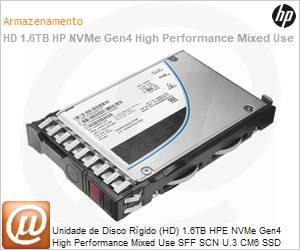 P20096-B21 - Unidade de Disco Rgido (HD) 1.6TB HPE NVMe Gen4 High Performance Mixed Use SFF SCN U.3 CM6 SSD
