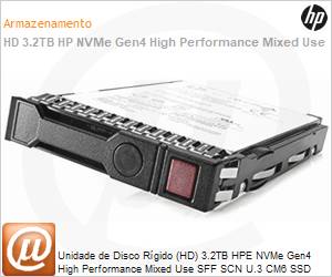 P20098-B21 - Unidade de Disco Rgido (HD) 3.2TB HPE NVMe Gen4 High Performance Mixed Use SFF SCN U.3 CM6 SSD