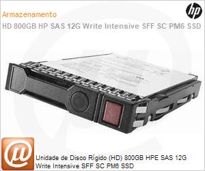 P26372-B21 - Unidade de Disco Rgido (HD) 800GB HPE SAS 12G Write Intensive SFF SC PM6 SSD