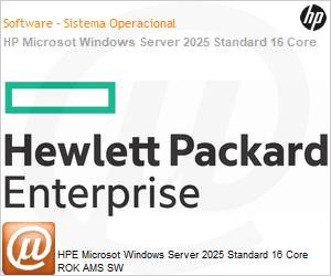 P77100-DN1 - HPE Microsot Windows Server 2025 Standard 16 Core ROK AMS SW 