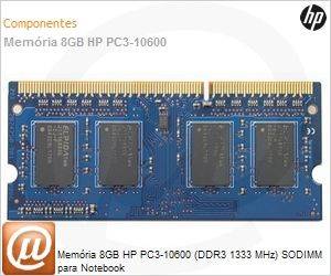 QP013AA - Memria 8GB HP PC3-10600 (DDR3 1333 MHz) SODIMM para Notebook