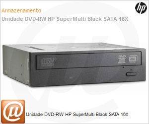 QS208AA - Unidade DVD-RW HP SuperMulti Black SATA 16X
