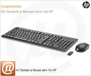 QY449AA - Kit Teclado e Mouse sem fio HP